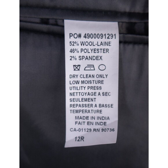 Michael Kors Sport Coat Formal Jacket Sz 12R Boys Solid Gray Wool Blend - Picture 12 of 12